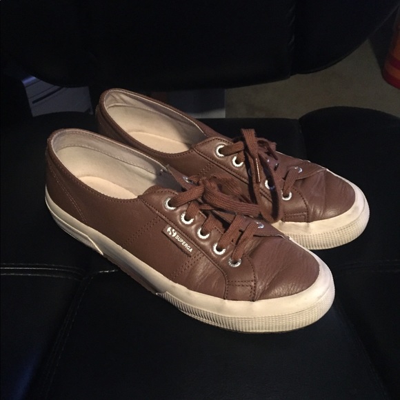 superga brown leather